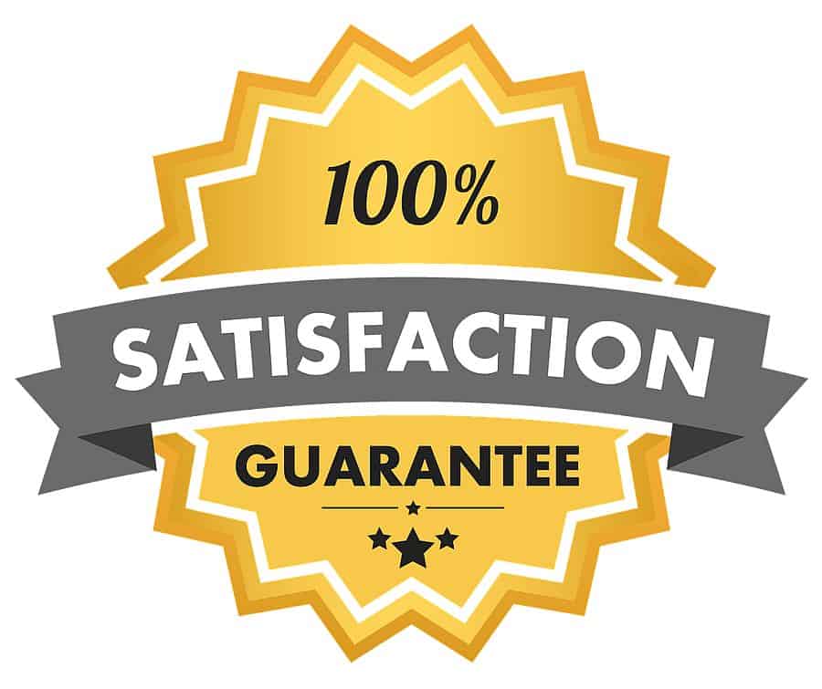 100% Satisfaction guarantee image
